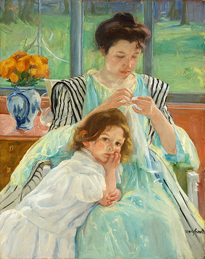 Young Mother Sewing Mary Cassatt